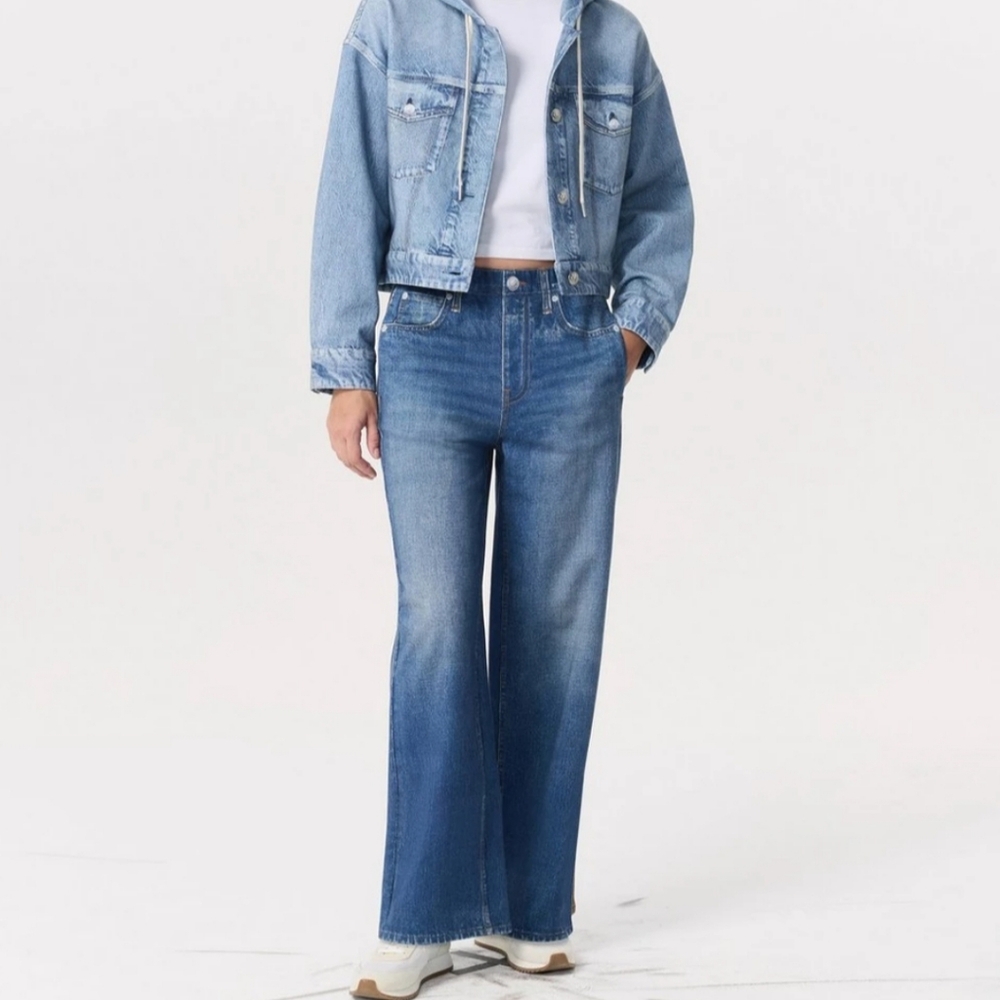 Rag And Bone New York Miramar Terry Cloth Wide Leg Pants Size M